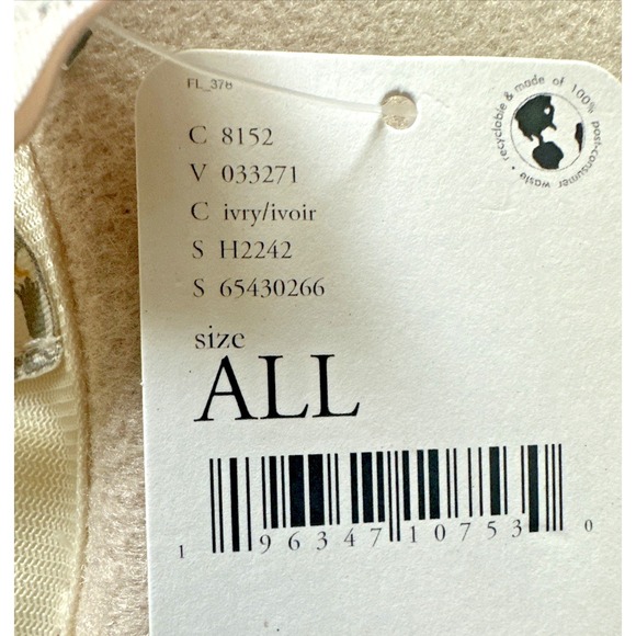 FREE PEOPLE Women Size ALL Clean Slate Felt Hat Wool Blend Adjustable‎ Ivory main image 5